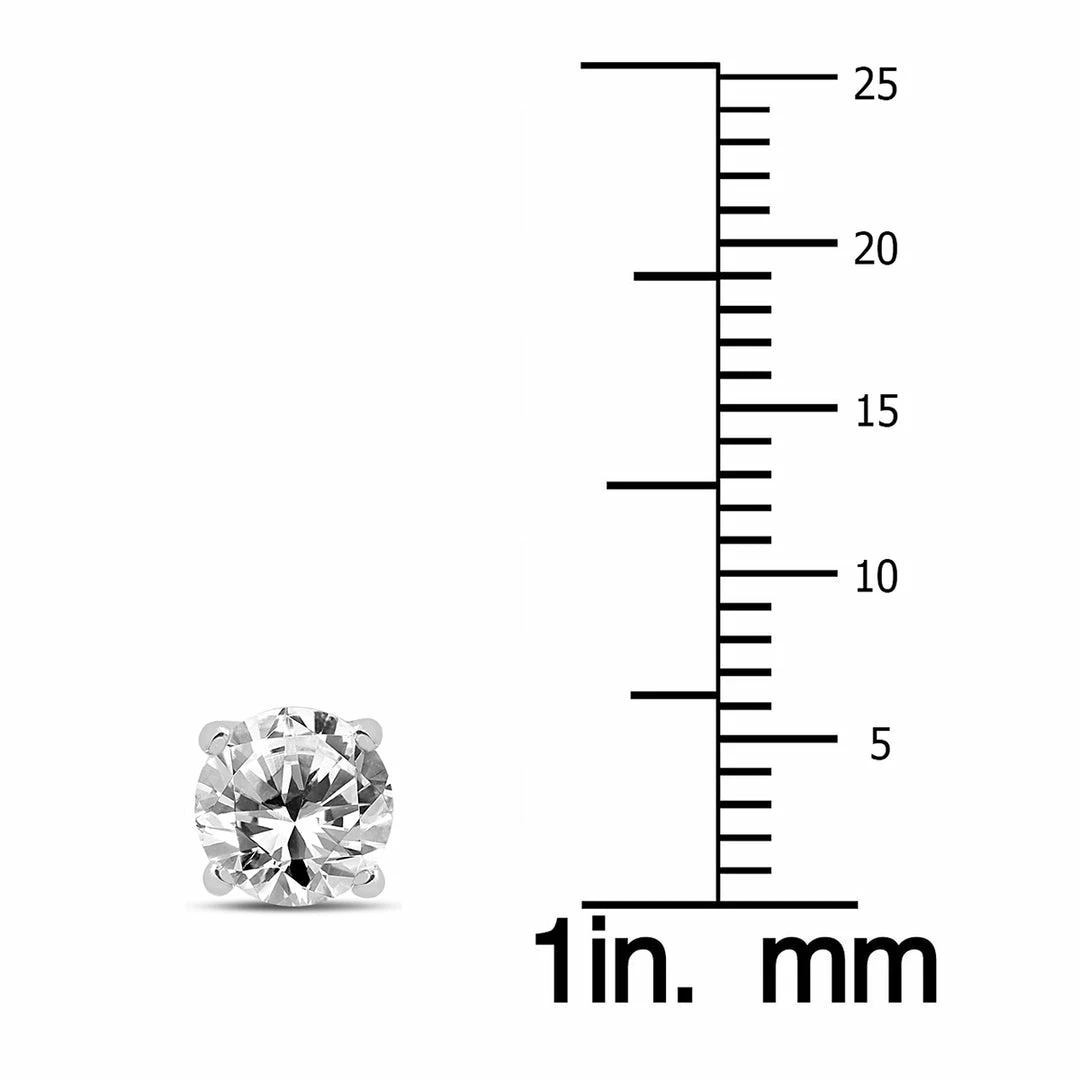 Top 10 π Monary Premium Quality 2 Carat TW Diamond Solitaire Earrings in 14K White Gold for π© women π - Image 3