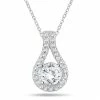 Best deal ✔️ Monary 3/5 Carat TW Diamond Halo Pendant in 10K White Gold for 👩 women 🔥