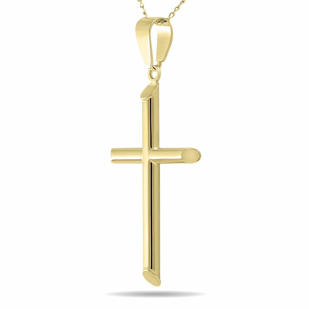 Flash Sale π Monary Simple Thin 10K Yellow Gold Cross Pendant Necklace for π© women π - Image 2