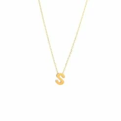 Best reviews of 🤩 Monary 14k Yg Initial S With Chain for 👩 women ✨