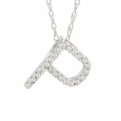 Top 10 ⌛ Monary Diamond "P" (Wg/With Chain) for 👩 women 🌟
