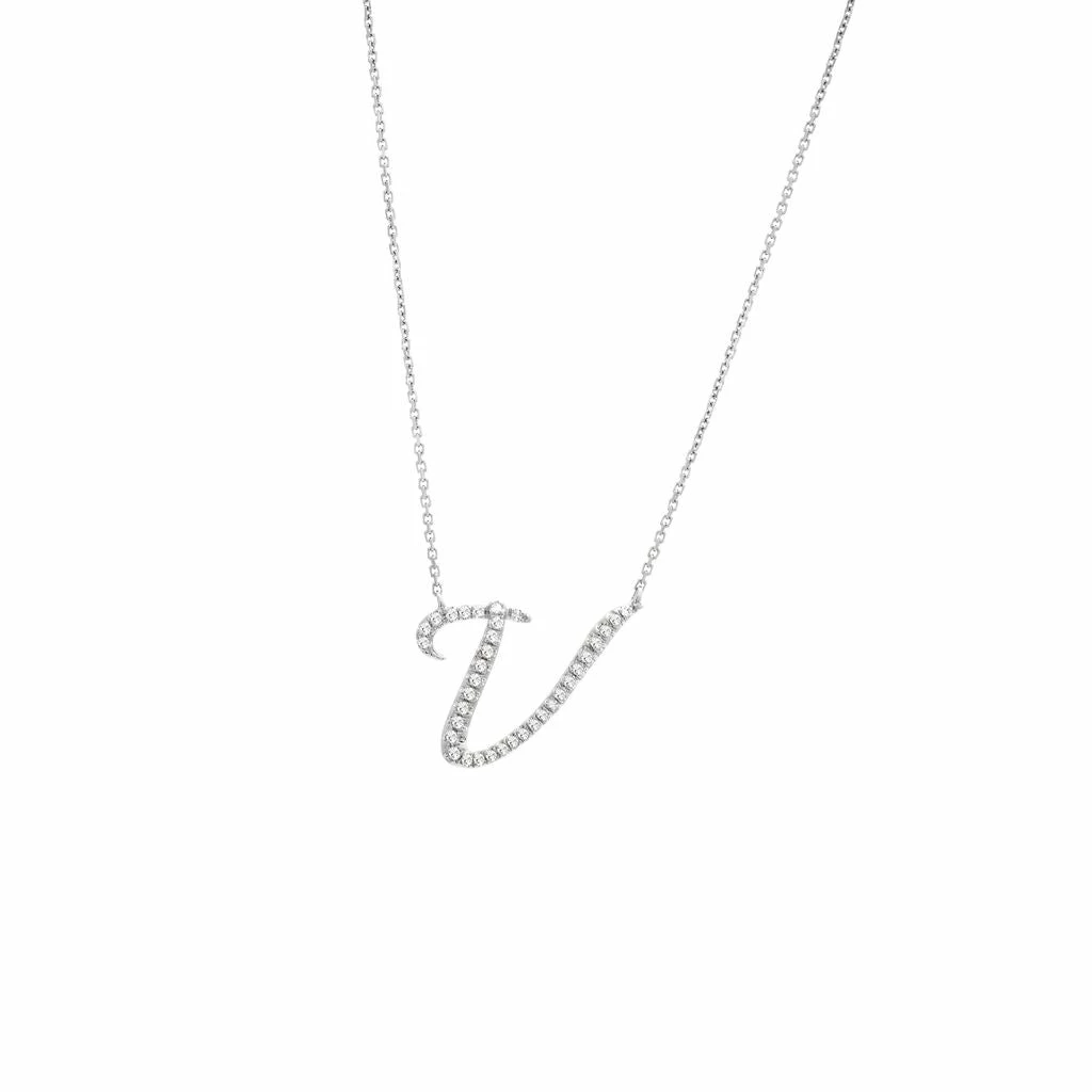 Hot Sale π€© Monary Diamond Script Initial Necklace (Wg/ 16+2") for π© women π