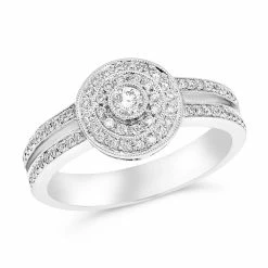 Wholesale 🎁 Monary Diamond Ring - Set in 14K White Gold for 👩 women 🤩