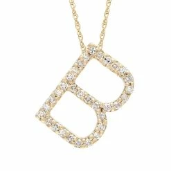 Budget 🔥 Monary Diamond "B" (Yg/With Chain) Initial for 👩 women 🥰