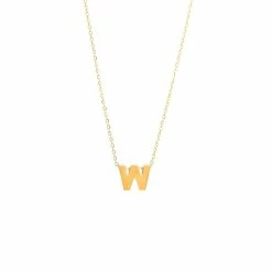 Cheapest 💯 Monary 14k Yg Initial W With Chain for 👩 women 💯