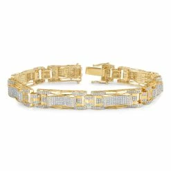 Best reviews of 😀 Monary 10K Yellow Gold Bracelets with 2.88 ct. Diamonds for 👩 women 😀