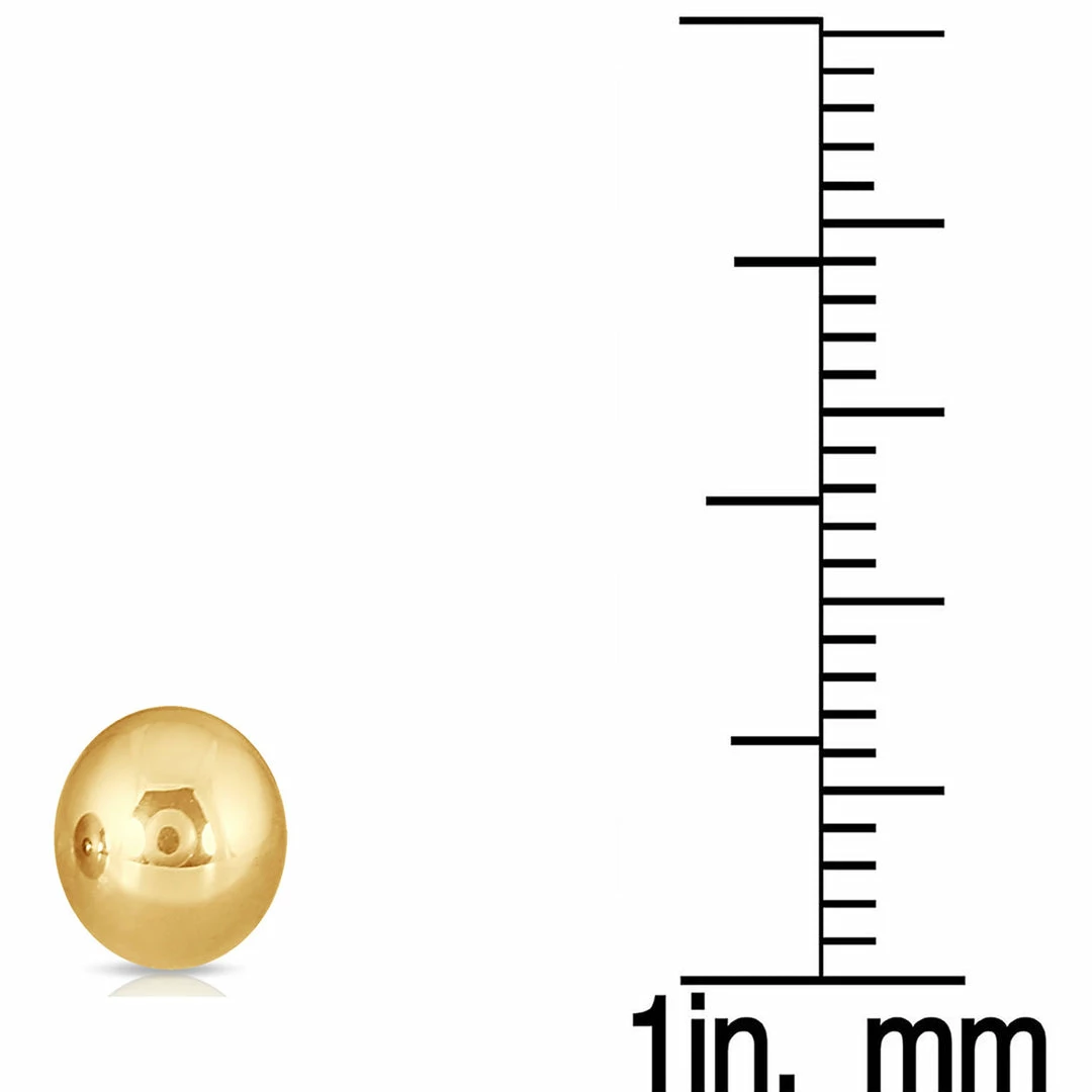 Outlet π Monary 10K Yellow Gold 7mm Ball Stud Earrings for π© women π - Image 2
