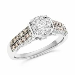 Best reviews of 🥰 Monary White & Brown Diamond Ring for 👩 women 💯